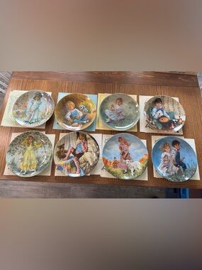 Vintage Decorative Collector Plates complete collection Mother Goose Series